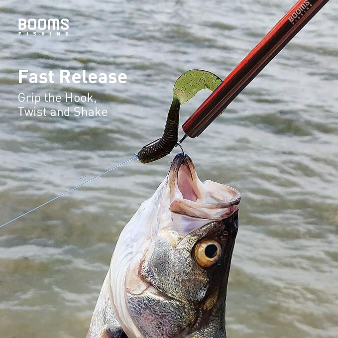Booms Fishing R2 Hook Remover Squeeze-Out Fish Hook Tools 3 Colors Available