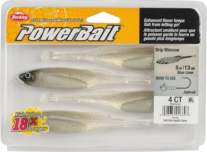 Berkley PowerBait Drip Minnow Fishing Soft Bait