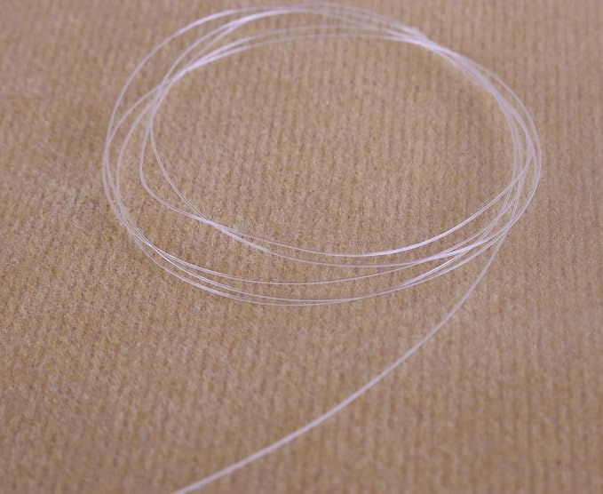 KONMAY Clear Fishing Wire with Case, 55Yards 0.7mm Monofilament Nylon Fishing Line, Invisible Craft String for Hanging Ornaments, Decorations, Crafting, Balloon Arch, Beading and Jewelry Making