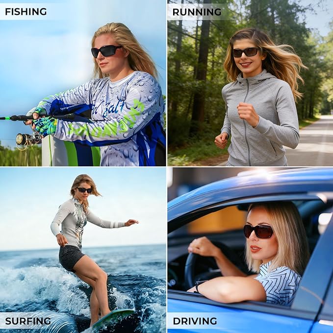 KastKing Alanta Polarized Sunglasses With PuriVex Protective Lens Coating,UV400 Women Sunglasses for Cycling Driving Fishing