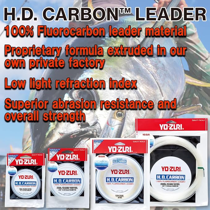 Yo-Zuri H.D. Fluorocarbon 30-Yard Leader Line