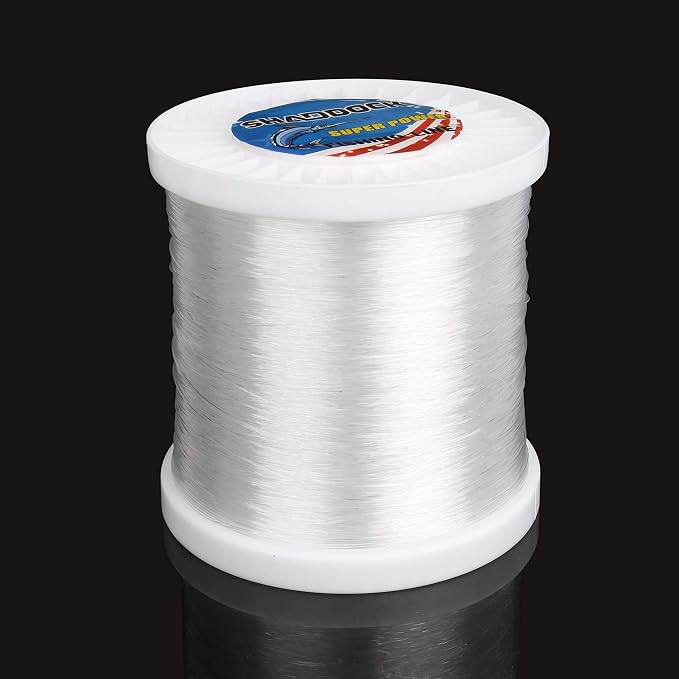 Monofilament Fishing Line, Big Game Mono Fishing Line, Strong Heavy Duty Nylon Mono Leader Saltwater Freshwater, Abrasion Resistant, Clear Blue, 1174-13041Yds, 14LB-127LB