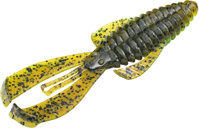 Strike King Rage Bug Fishing Lure, Soft Plastic Grub, Unique Design, Subtle Action