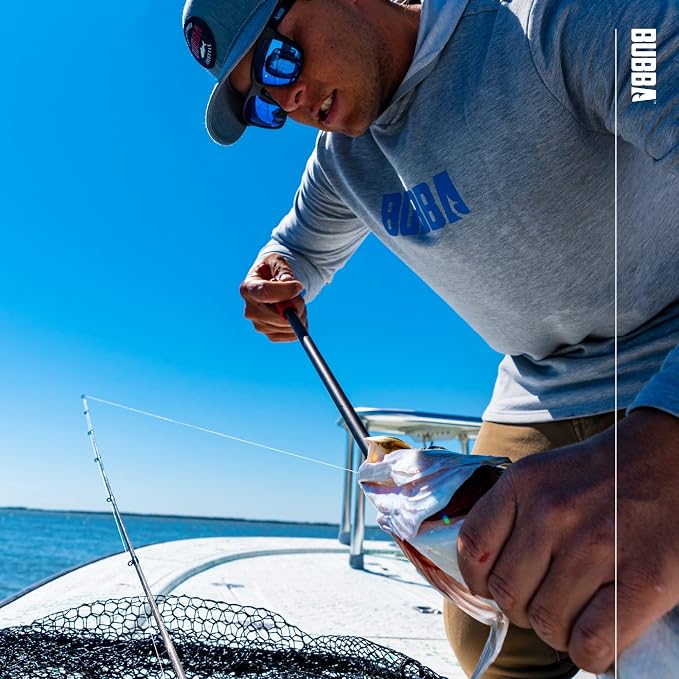 BUBBA Hook Extractor with Non-Slip Grip T-Handle with Marine Grade Stainless Steel Hook Extractor for Fishing and Angling