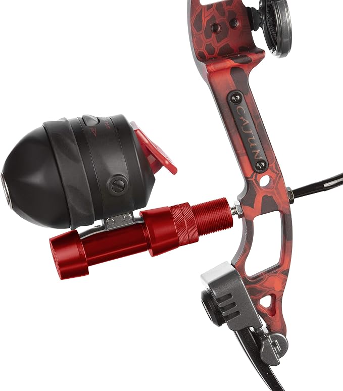 Cajun Bowfishing Reel Seat - Premium Anodized Hoods, Stabilizer Bushing Screw-In, Fishing Rod Attachment, Extreme Durability, Maximum Performance
