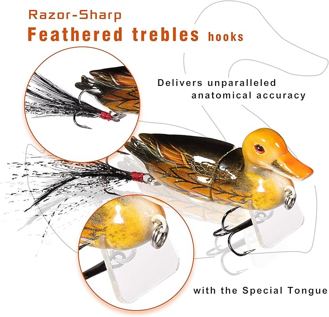 TRUSCEND Swimmax Easy Catch Fishing Lures with BKK Hooks, Wiggling, Vibrating, Rattling and Gurgling for More Bites, Heavy-Duty Dyneema Fiber Jointed Swimbaits for Bass, Trout, Crappie, Walleye, Pike