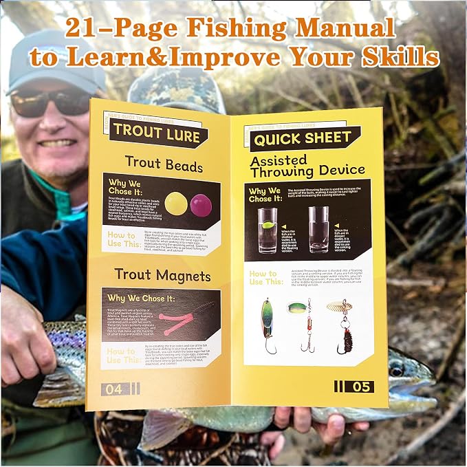 FONMANG 322-Piece Fishing Lures Kit - Buzz Bait/Spinner Baits/Jig/Frog, Fishing Tackle Box with Tackle Included, Soft Bait/Hooks/Weights, Fishing Gear Lure Kit Gift for Men Freshwater Bass Trout