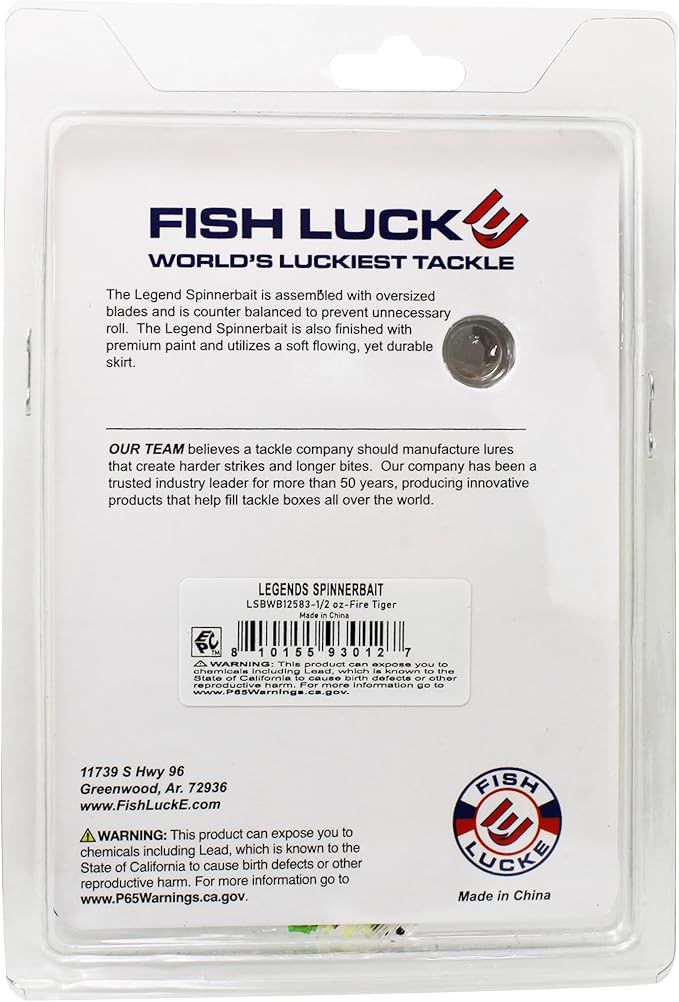 Luck E Strike Jimmy Houston Legends Spinner Bait with Willow Blades