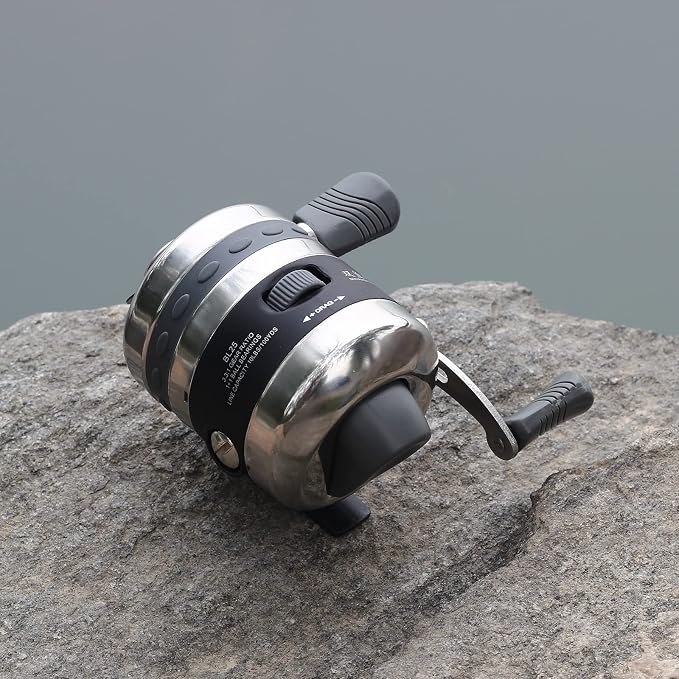 Bowfishing Reel with Fishing Reel Seat Left and Right Reversible Handle,for Compound Bow and Recurve Bow