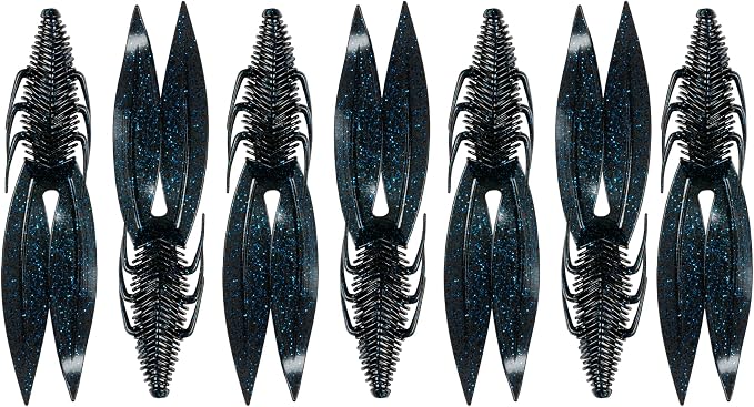 6th Sense – Bodega – Soft Plastic Creature Bait – Bass Fishing – Twin Ridge Tail Action – Multiple Sizes – Made in the USA