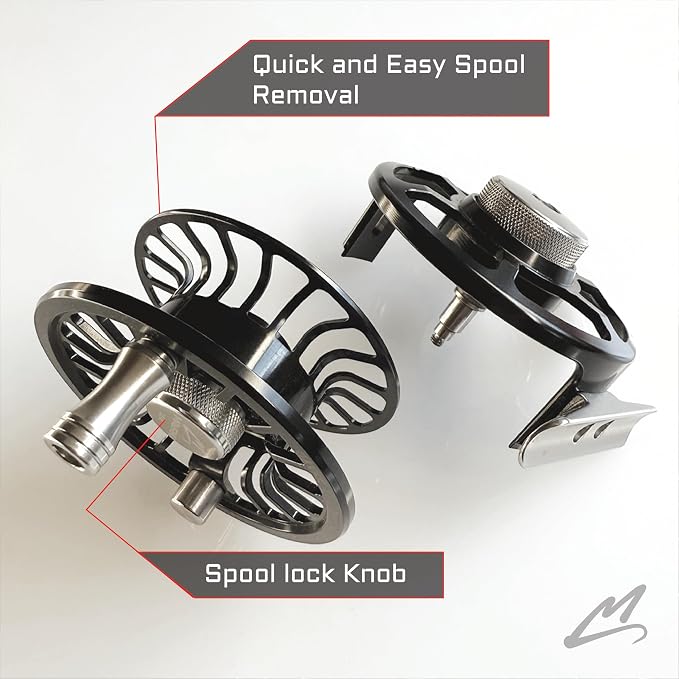 MAVRK USA Fly Fishing Reel | Large Arbor Closed Cage & Micro Reels | Euro Nymph & Floating Line | Ultra Lightweight, High Capacity, CNC Machined, Smooth Drag System