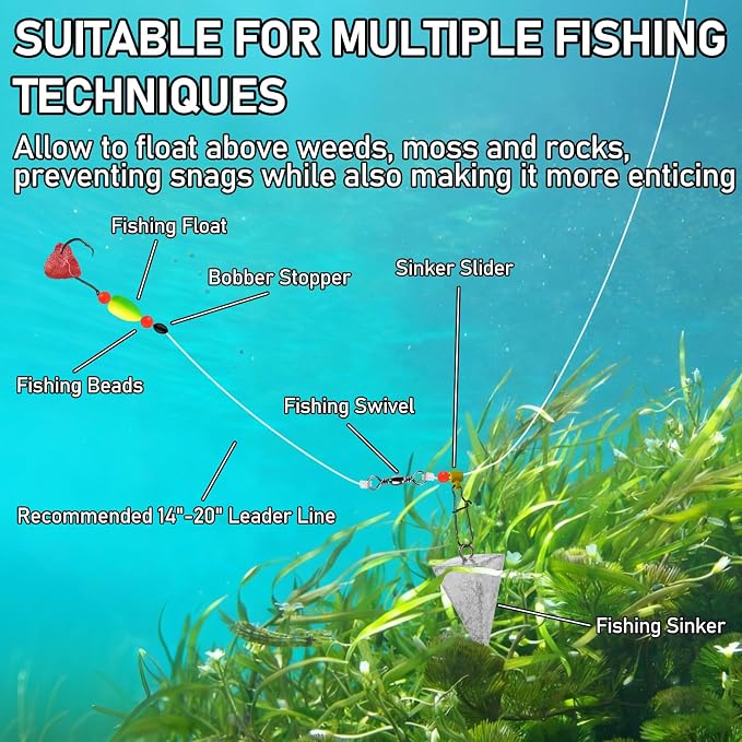 Alwonder 60-Pack Fishing Floats Bobbers Oval Bullet Foam Rig Floats Pompano Surf Ice Fly Fishing Trolling Fish Finder Bottom Live Bait Rigs Float for Bass Trout Walleye Crappie Redfish Bluegill