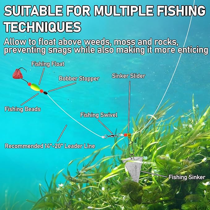 Alwonder 60-Pack Fishing Floats Bobbers Oval Bullet Foam Rig Floats Pompano Surf Ice Fly Fishing Trolling Fish Finder Bottom Live Bait Rigs Float for Bass Trout Walleye Crappie Redfish Bluegill