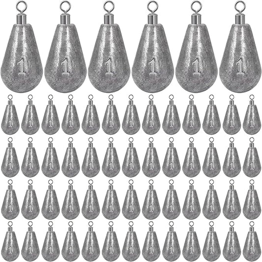 Landhoow Bell Sinkers Weights Casting Swivel Bell Sinkers Fishing Weights Rig for Ocean Saltwater Freshwater Surf Bass Fishing Casting Gear Tackle