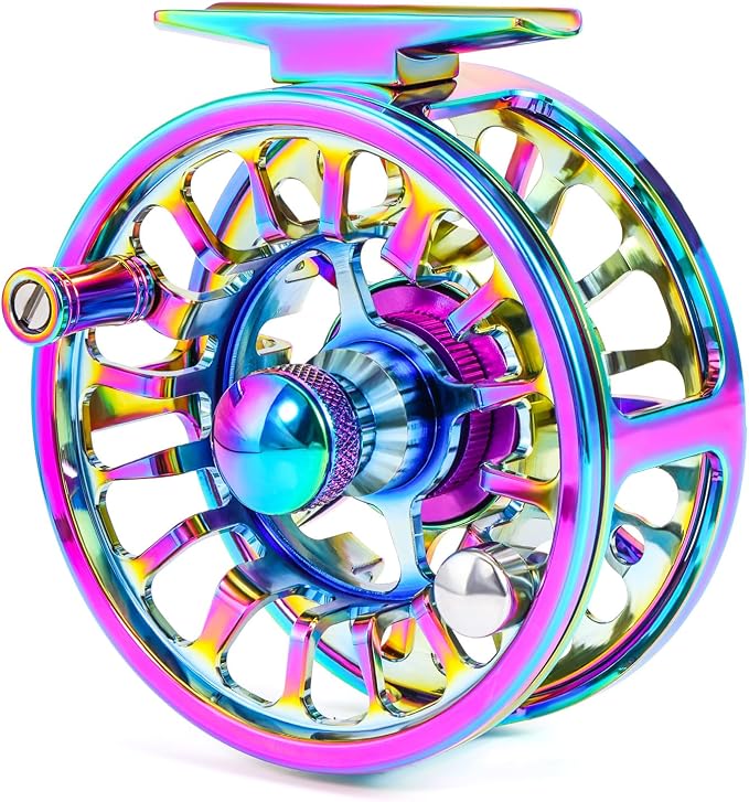 Sougayilang Fly Fishing Reel, Size 5/6,7/8 CNC-Machined Aluminum Alloy Fly Reel,Powerful Lightweight Fly Reels for Trout Fishing