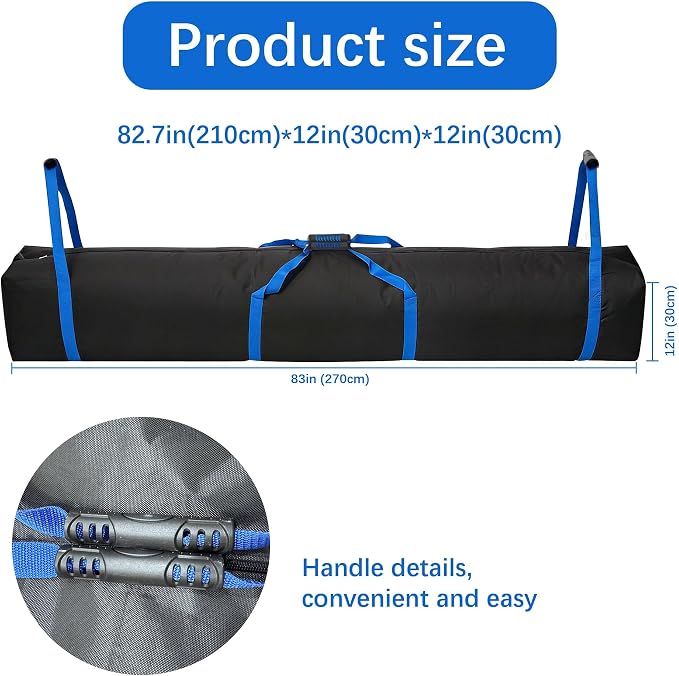 Heavy-Duty Waterproof Storage Bag for Tent Poles, Canopy Frames, Fishing Rods, Patio Umbrellas, Hammock & Outdoor Gear