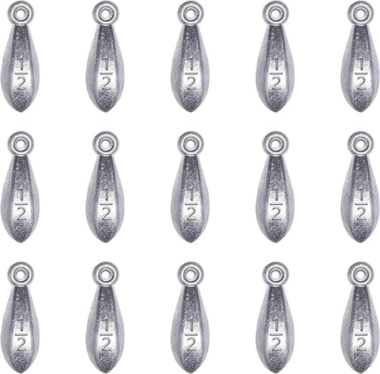 Fishing Weights Sinkers Bank Sinkers Bullet Weights for Surf Fishing Pier Bank Fishing Saltwater Fishing Gear 1oz to 8oz