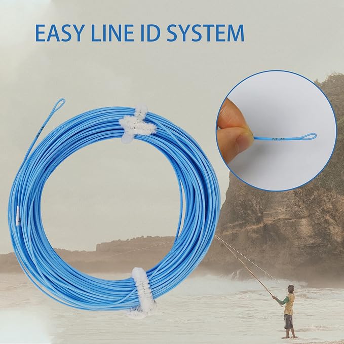 EUPHNG All-Purpose Fly Line Floating Trout Fishing Line Welded Loop Line ID Weight Forward Fly Fishing Line 100FT