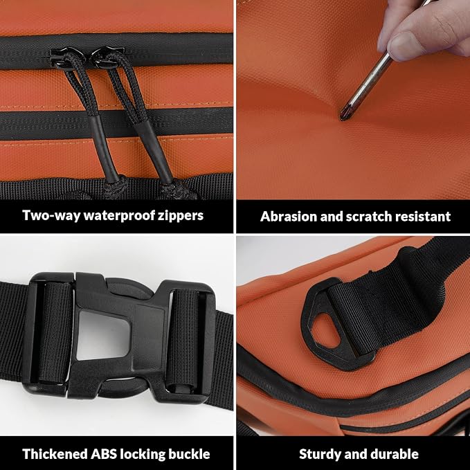 THKFISH Fishing Waist Pack, Fishing Tackle Bag Waterproof Fanny Pack for Women & Men Portable Sling Bag