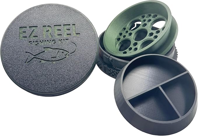 EZ Reel Fishing Kit – Pocket Size Handline Fishing Reel | Ultimate Compact Rodless Reel Fishing Kit for Hiking, Outdoors, and Adventure.
