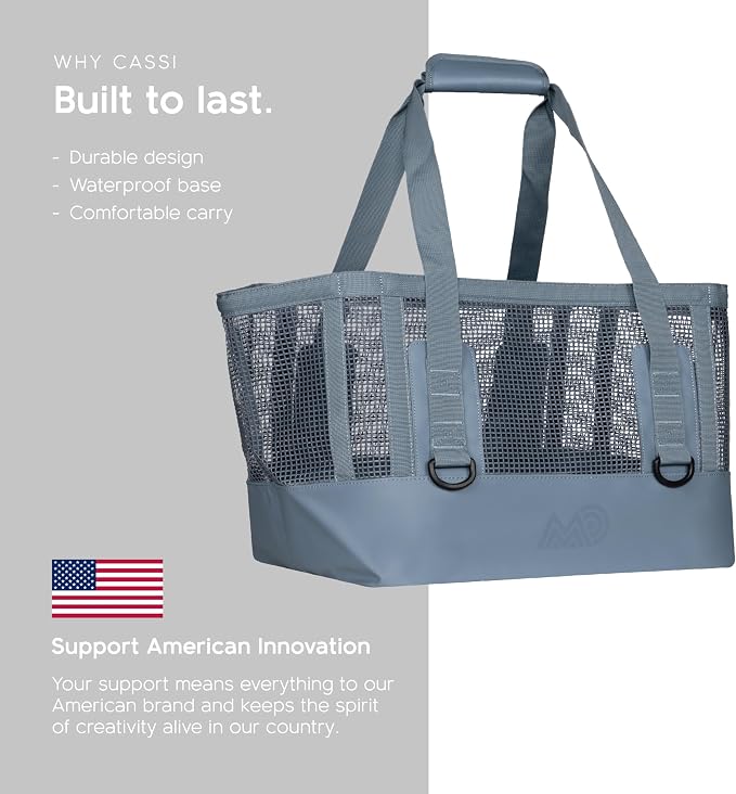 MISSION Boat Gear CASSI Heavy-Duty Outdoor Tote and Waterproof Marine-Grade Mesh Boat Bags