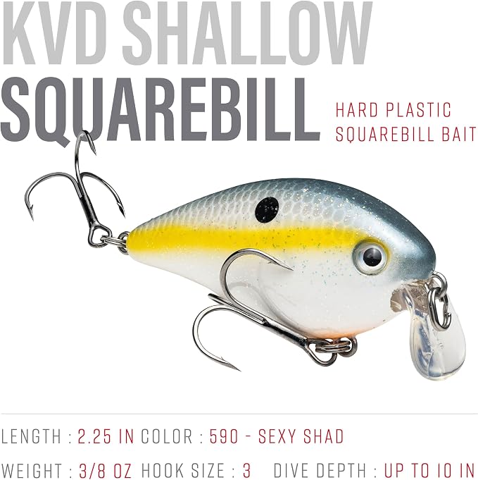 Strike King KVD 1.5 Shallow Square Bill Crankbait