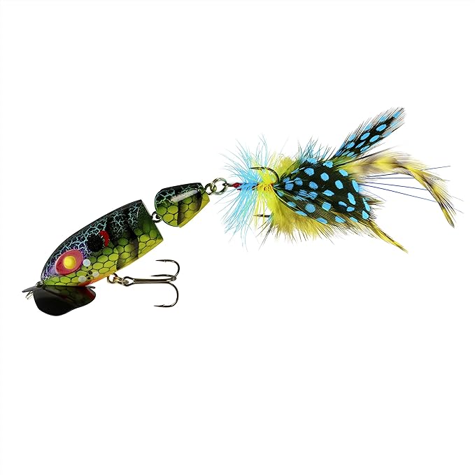 Arbogast Jointed Jitterbug 2.0 Topwater Bass Fishing Lure, 2 1/2 Inch, 3/8 Ounce