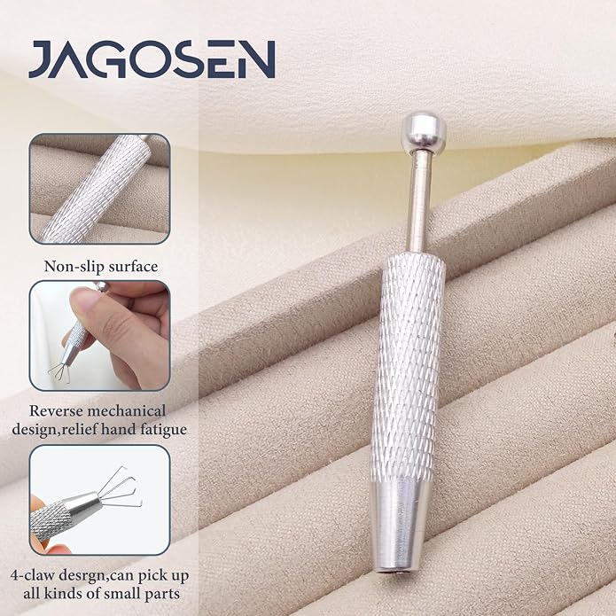 14G 16G 18G 20G Piercing Taper Piercing Ball Grabber Tool Stainless Steel Flat Back Earring Applicator Tool Threadless Insertion Pin Curved Body Piercing Kit for Ear/Nose/Navel/Lip/Eyebrow