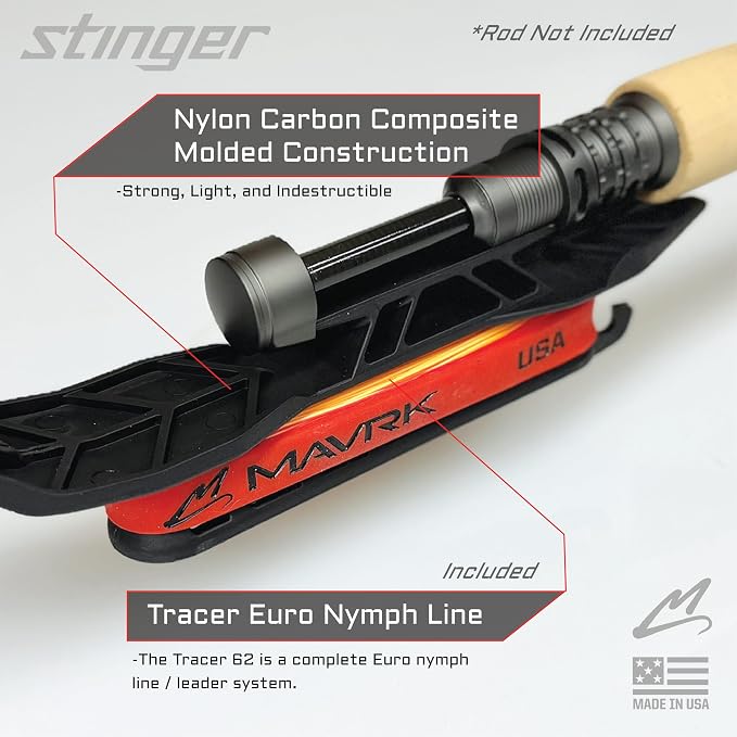 MAVRK USA Fly Fishing Reel | Large Arbor Closed Cage & Micro Reels | Euro Nymph & Floating Line | Ultra Lightweight, High Capacity, CNC Machined, Smooth Drag System