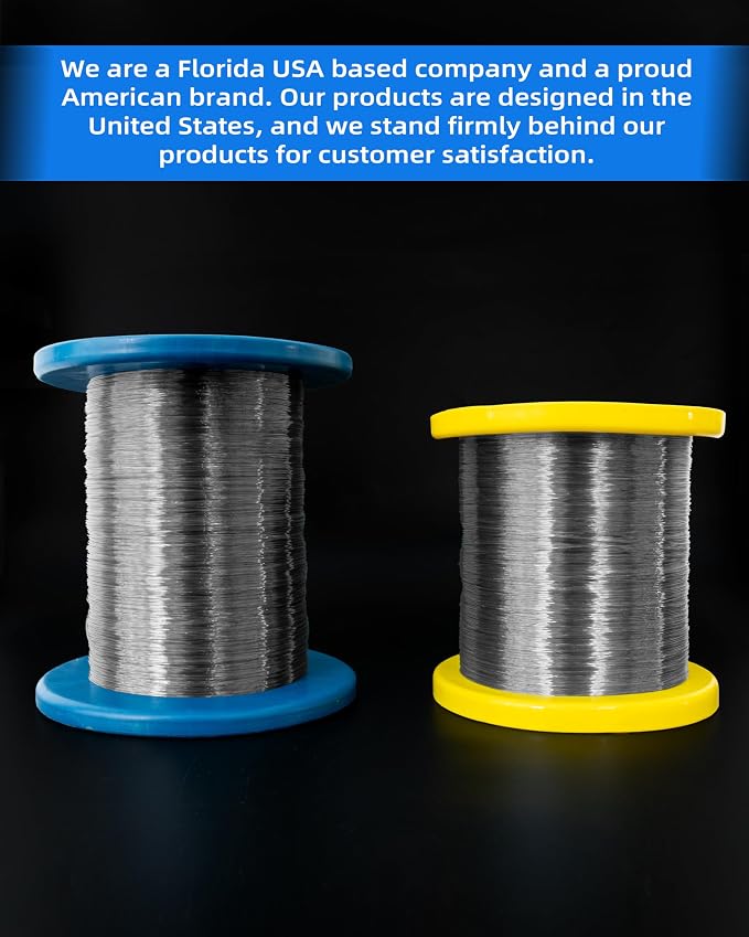 BLUEWING Monofilament Fishing Line Clear Mono Fish Wire Thin Diameter String 6-400 lbs, 50-3000 Yards