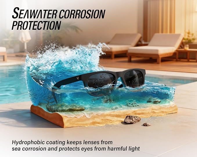 Polarized Sunglasses for Men & Women, Lightweight Driving Sunglasses for Fishing, Golf, Sports, UV400 Protection