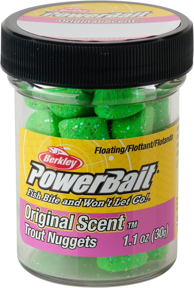Berkley PowerBait Power Nuggets Fishing Dough Bait, Assorted Colors, Scent Dispersion Technology, Irresistible Scent and Flavor, Moldable and Easy to Use
