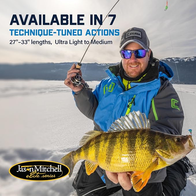 CLAM Dead Meat 28 Inch Medium Ice Fishing Combo