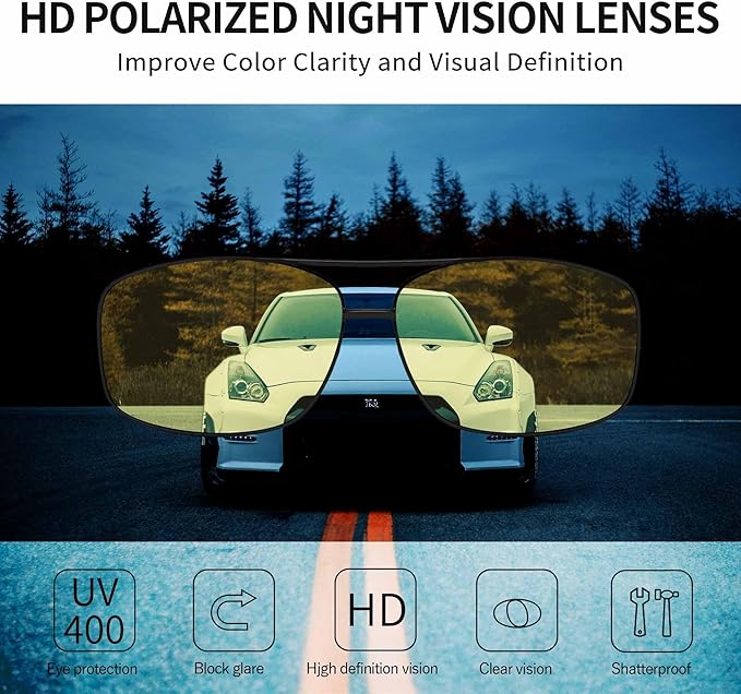 SUNGAIT Ultra Lightweight Rectangular Polarized Sunglasses Men UV400 Protection