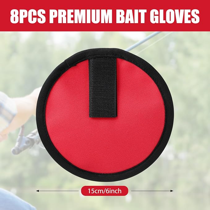 8 Pack Fishing Lure Covers，Lure Wraps for Fishing Rod，Fishing Hook Bait Covers