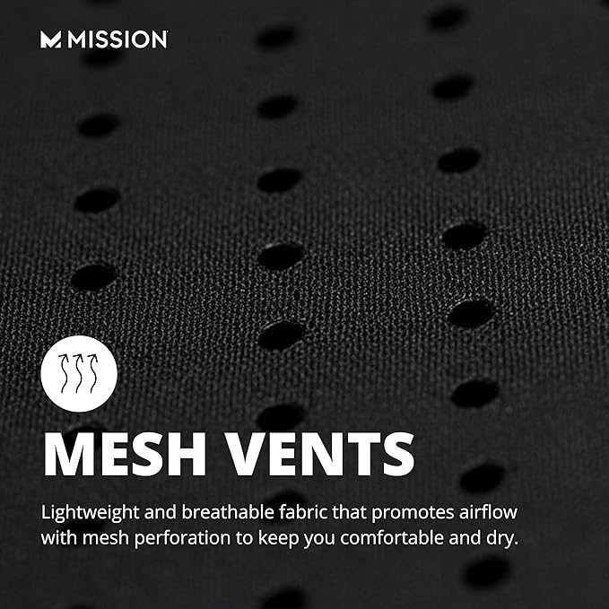MISSION Cooling Vented Performance Hat Unisex Cap for Workouts, Golf & Running, Sweat & Water Activated Technology