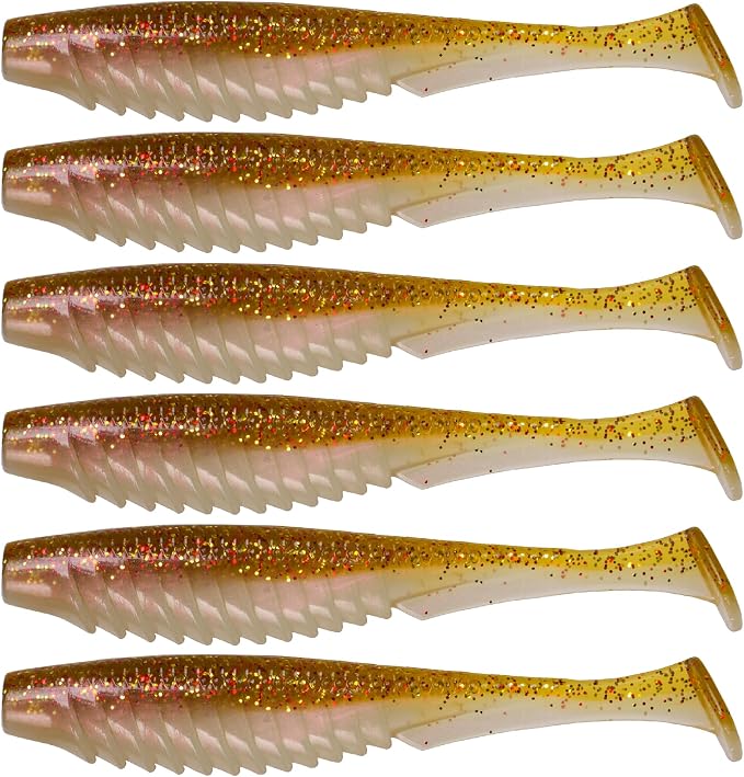 6th Sense – Party Paddle 4.3" – Saltwater Swimbait – Inshore Fishing – Redfish/Trout/Snook – Paddle Tail Soft Plastic