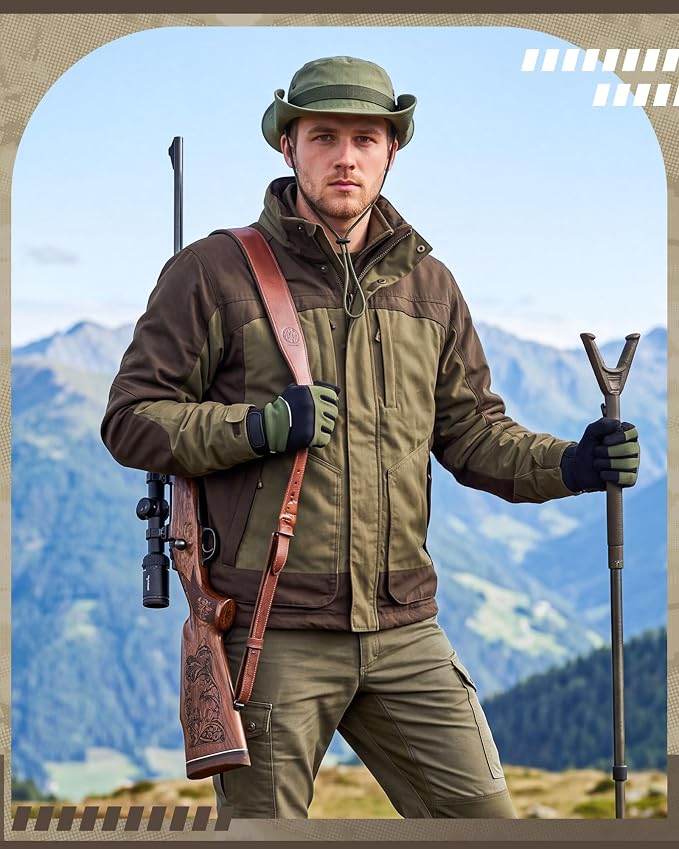 Foaincore Safari Hats Wide Brim Boonie Bucket Hats Sun Protection Summer Fishing Hat for Men Women Hunting Hiking