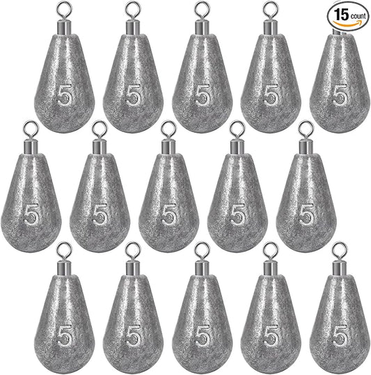 Landhoow Bell Sinkers Weights Casting Swivel Bell Sinkers Fishing Weights Rig for Ocean Saltwater Freshwater Surf Bass Fishing Casting Gear Tackle