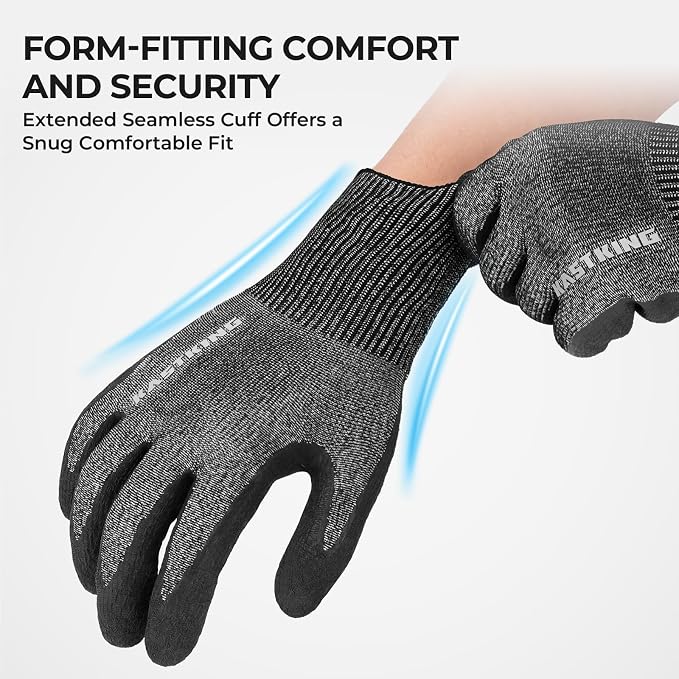 KastKing Kut Safe Fillet Gloves, Ultimate Cut Resistant Gloves for fishing and Outdoor Use, ANSI Level 6 Cut Protection