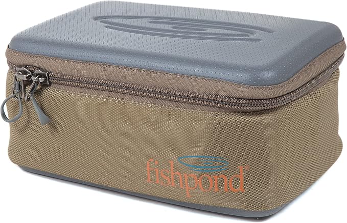 fishpond Ripple Reel Case, Large, Sand/Saddle Brown
