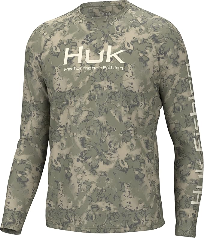 HUK Men's Pursuit Vented Long Sleeve Fishing Shirt (+30 UPF)