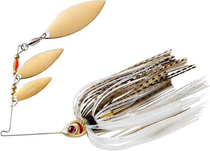 Booyah Shad Blade-Bait Fishing Lure, Pearl Shiner, Mini Shad (3/16 oz)