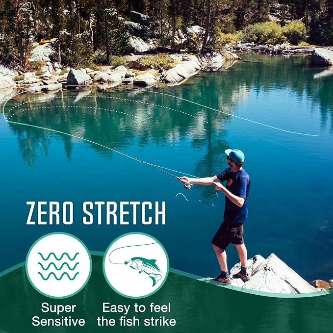 Piscifun Fly Line Backing, Braided Fly Backing Line