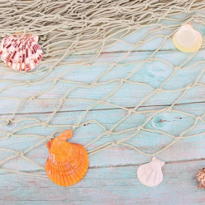 2 Pack Fish Net Decorations for Party