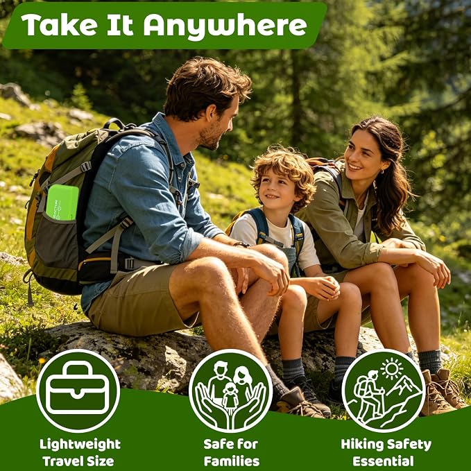 Snake Bite Kit, Bee Sting Kit, Emergency First Aid Supplies, Venom Extractor Suction Pump, Bite and Sting First Aid for Hiking, Backpacking and Camping (Green)