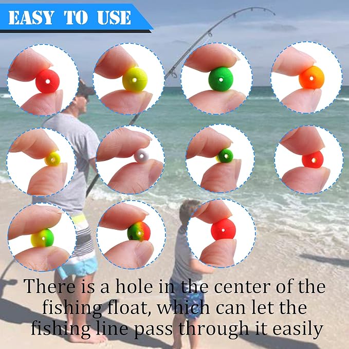 AGOOL Pompano Rigs Fishing Floats Bobbers Snell Float Foam Fishing Rig Floats Live Bait Walleye Rig Making Accessories Bullet Cylinder Float for Trout Catfish