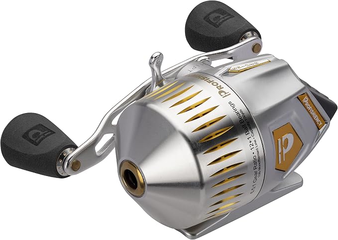 ProFISHiency Sniper High Speed Spincast Reel | Pre-Spooled w/100 Yards 10lb Monofilament Line | 6:5:1 Gear Ratio | Heavy-Duty Aluminum Cone, All-Metal Gears | Fastest spincast Reel in the World