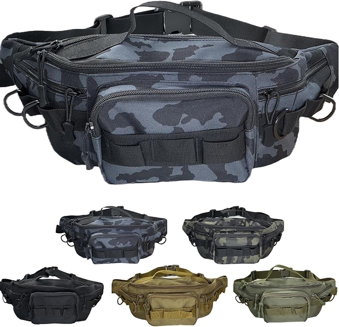 Fishing Fanny Pack for Men -Fishing Fanny Pack-Lightweight and Fishing Sling Pack