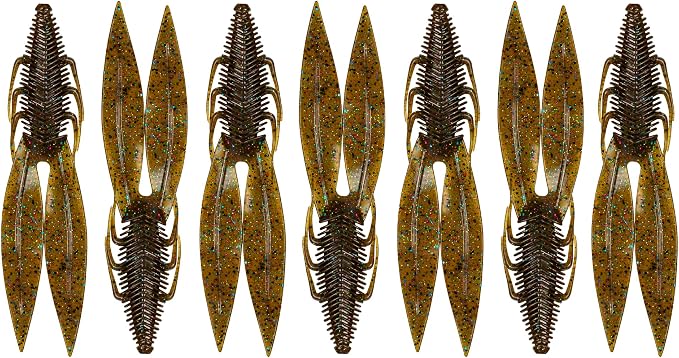 6th Sense – Bodega – Soft Plastic Creature Bait – Bass Fishing – Twin Ridge Tail Action – Multiple Sizes – Made in the USA